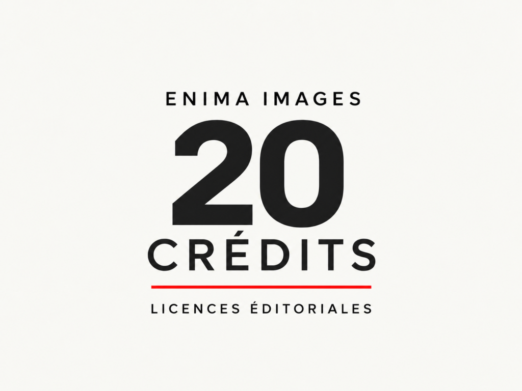 Visuel du pack 20 crédits Enima Images — licences éditoriales