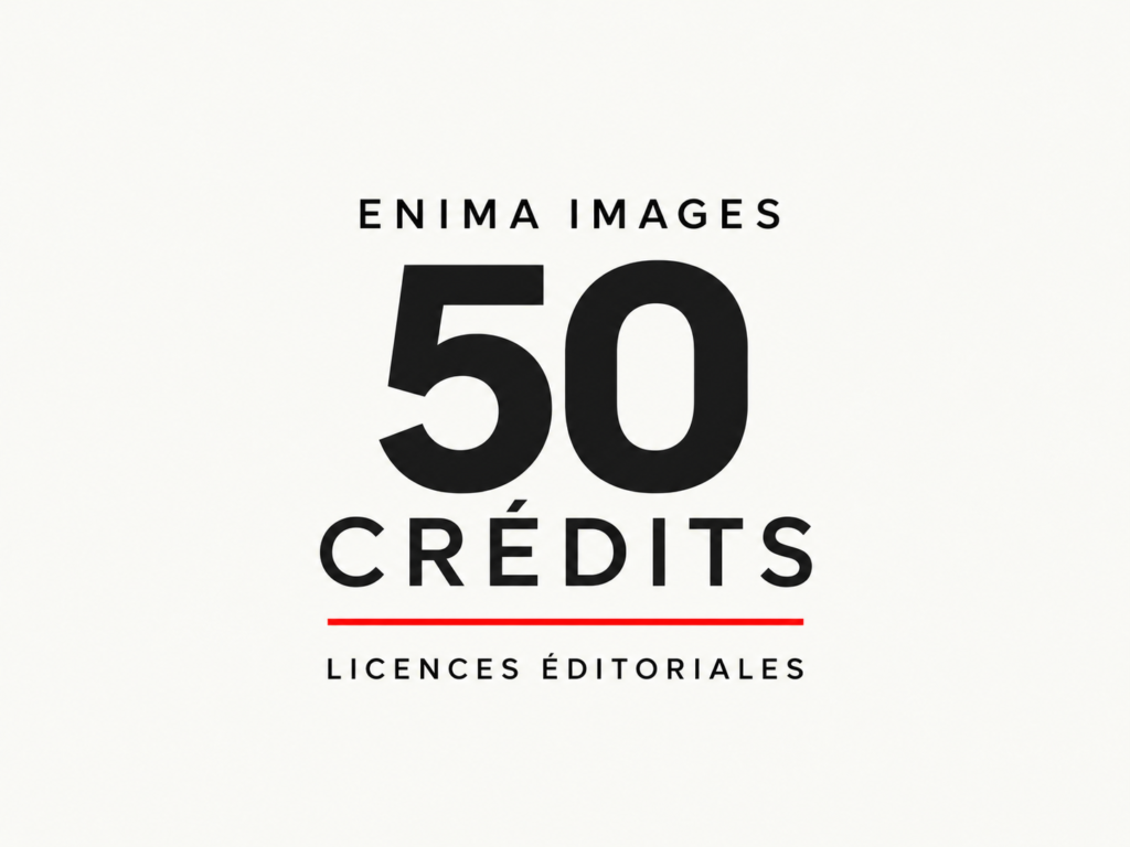 Visuel du pack 50 crédits Enima Images — licences éditoriales