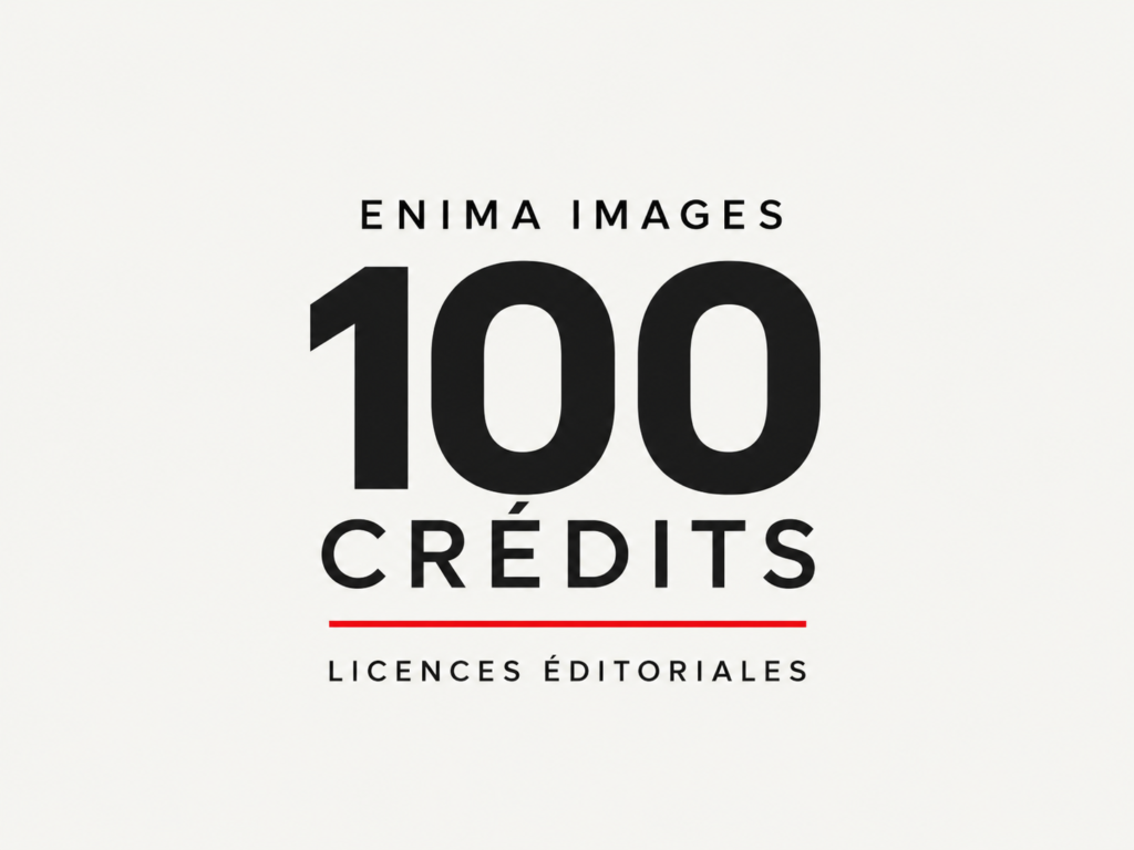 Visuel du pack 100 crédits Enima Images — licences éditoriales